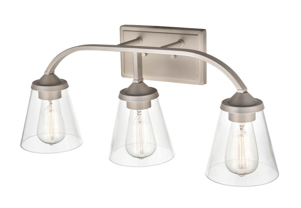 Josleen 3-Light Vanity Satin Nickel