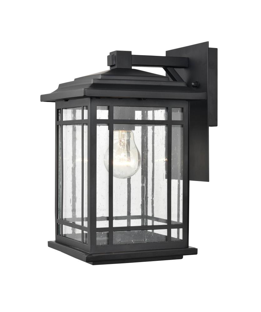 Armington 1-Light Outdoor Wall Sconce Powder Coated Black