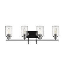 Millennium 3514-MB/BN - Clifton 4-Light Vanity Matte Black/Brushed Nickel