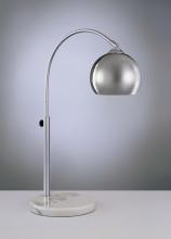 Minka George Kovacs P043-077 - One Light Chrome With White Marble Base Table Lamp