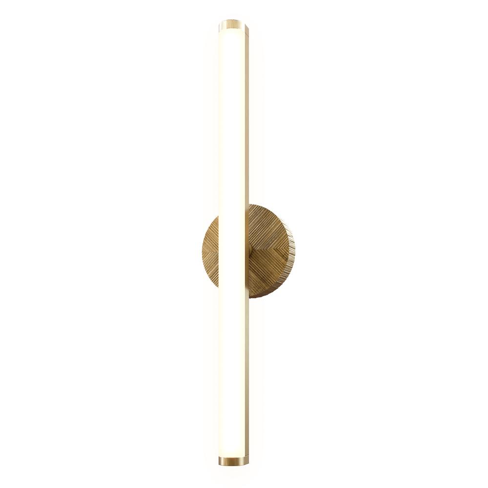 Kensington 30-in Vintage Brass LED Wall/Vanity