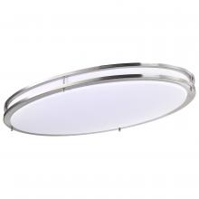 Nuvo 62/1641 - Glamour LED 32 inch; Oval Flush Mount Fixture; Brushed Nickel Finish; CCT Selectable 3K/4K/5K