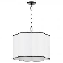 Quorum 8228-4-59 - Belinder 4 Light Fabric Pendant, Matte Black