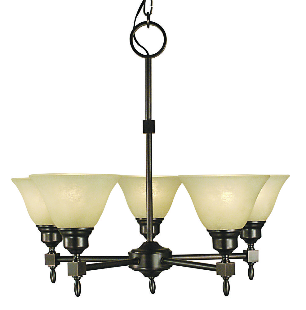 5-Light Siena Bronze Taylor Dining Chandelier