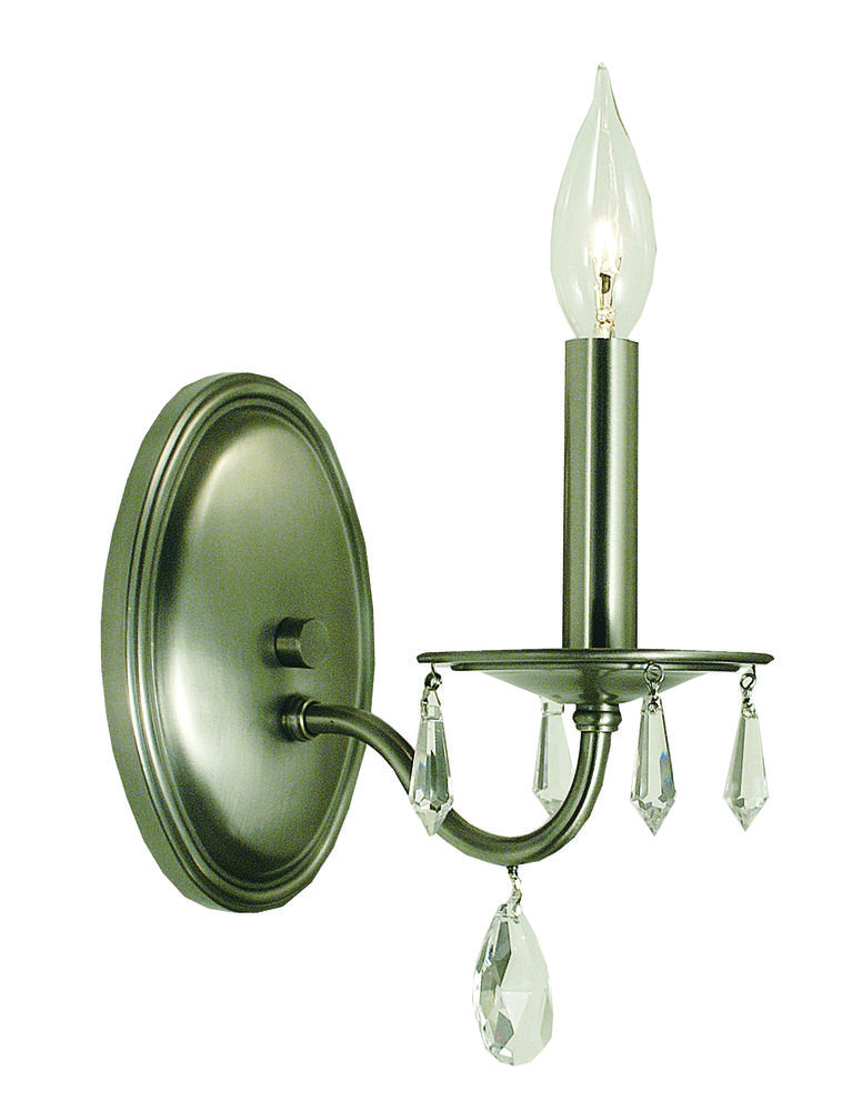 1-Light Brushed Nickel Liebestraum Sconce