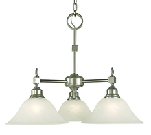 Framburg 2439 PB/WH - 3-Light Polished Brass Taylor Dinette Chandelier