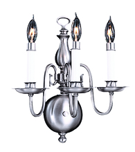 Framburg 9123 SP - 3-Light Satin Pewter Jamestown Sconce