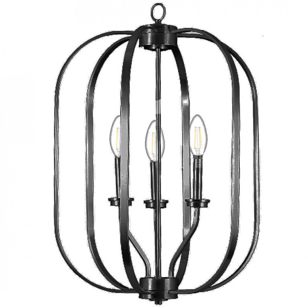 Victoria Series 3-Light Medium Entry Cage - MB