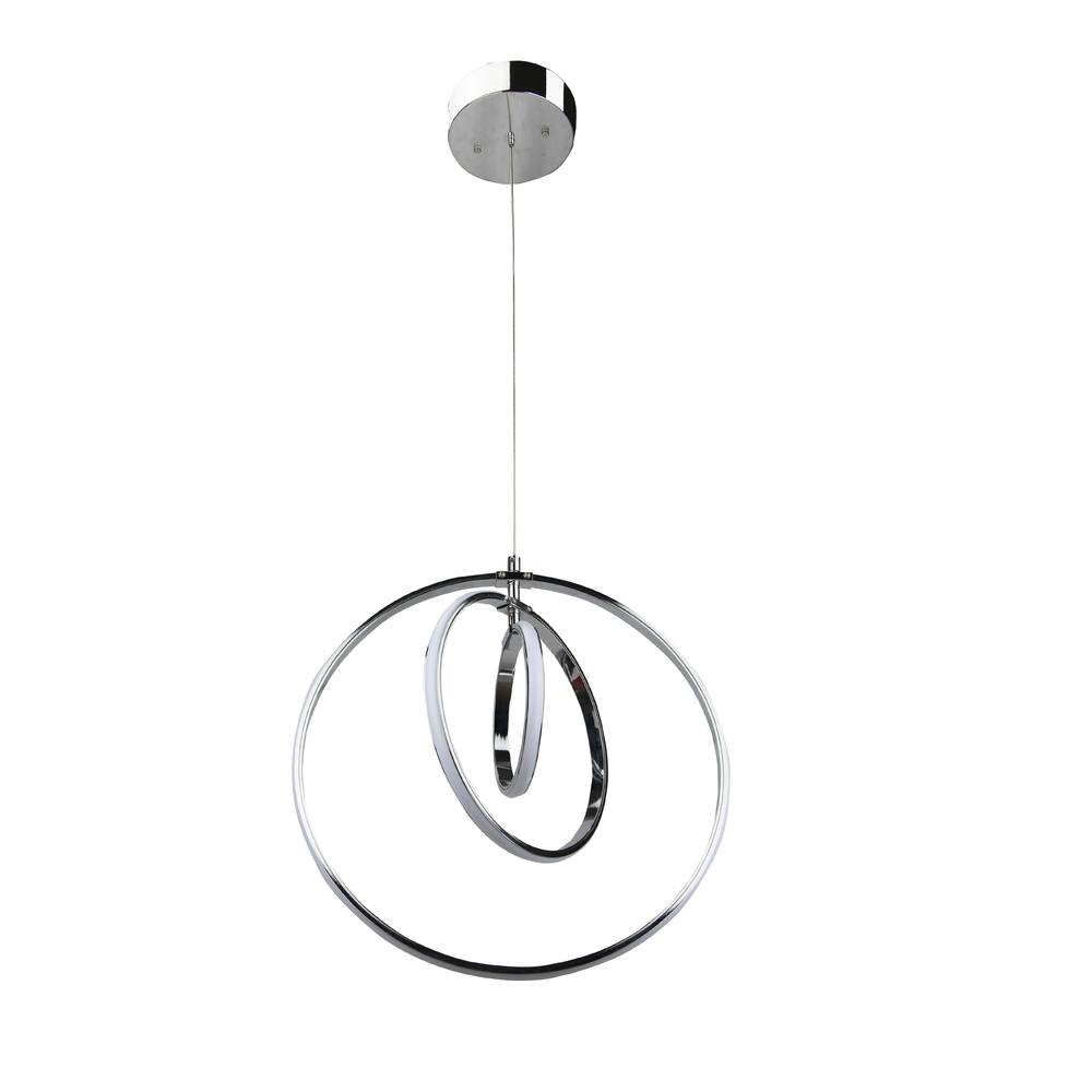 Vivio NOVA LED Gyrosphere Pendant-Chrome