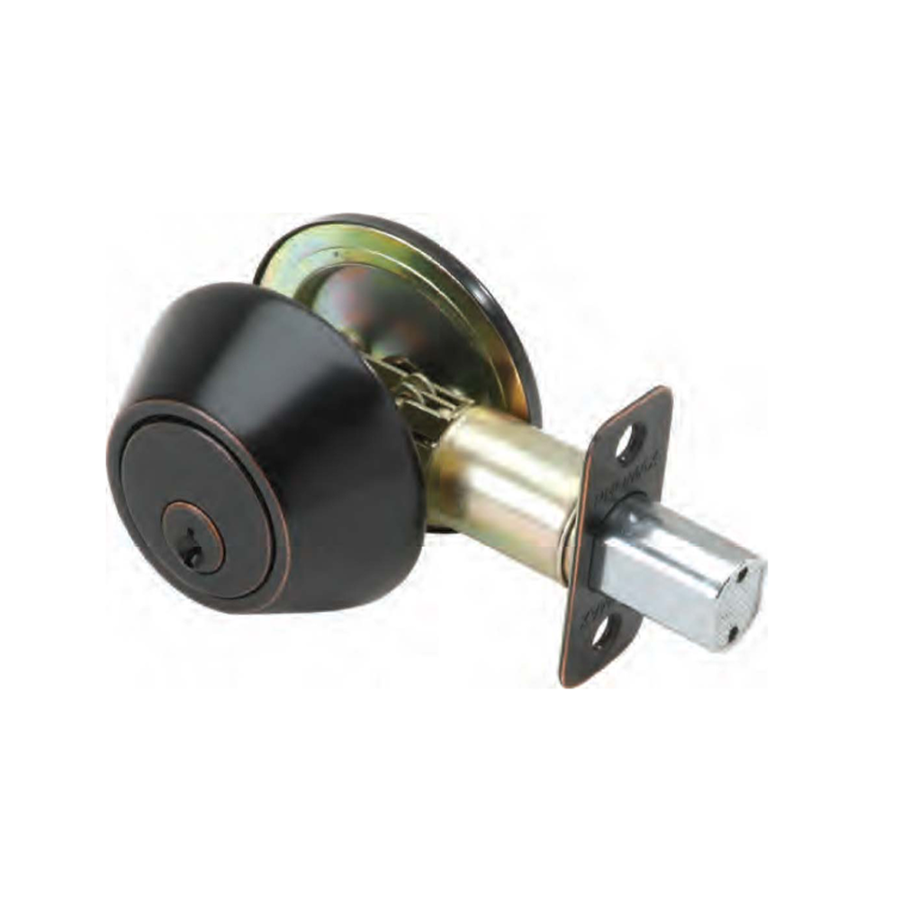 Single Cylinder Deadbolt, Matte Black (US19)