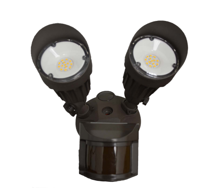 LED-Double Flood-Brown(includes Motion Sensor)20W 3000K