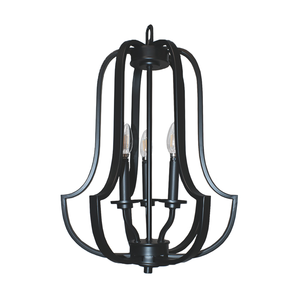 Lexington 3-Light Entry Cage - MB