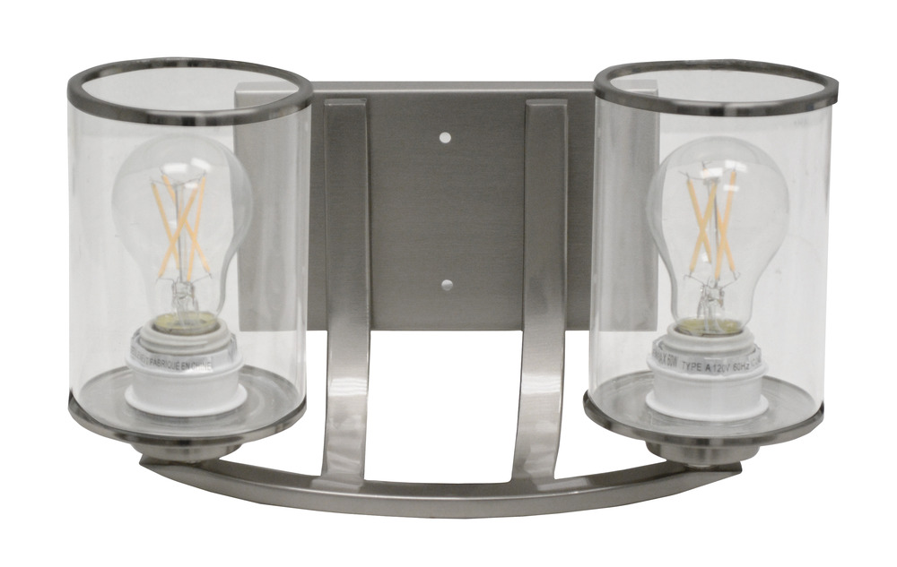 Lexington 2-Light Clear Glass Vanity - NK