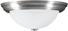 HOMEnhancements 14319 - 13" 2-Light White Glass Ceiling Dome - NK