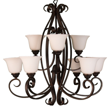 HOMEnhancements 18350 - Presidio Series 9-Light Chandelier