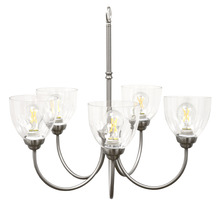 HOMEnhancements 19265 - Laredo 5-Light Chandelier - NK Clear Glass