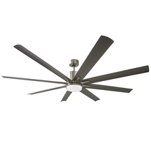 HOMEnhancements 19728 - Metro Damp Patio Fan - NK Silver ABS Blades