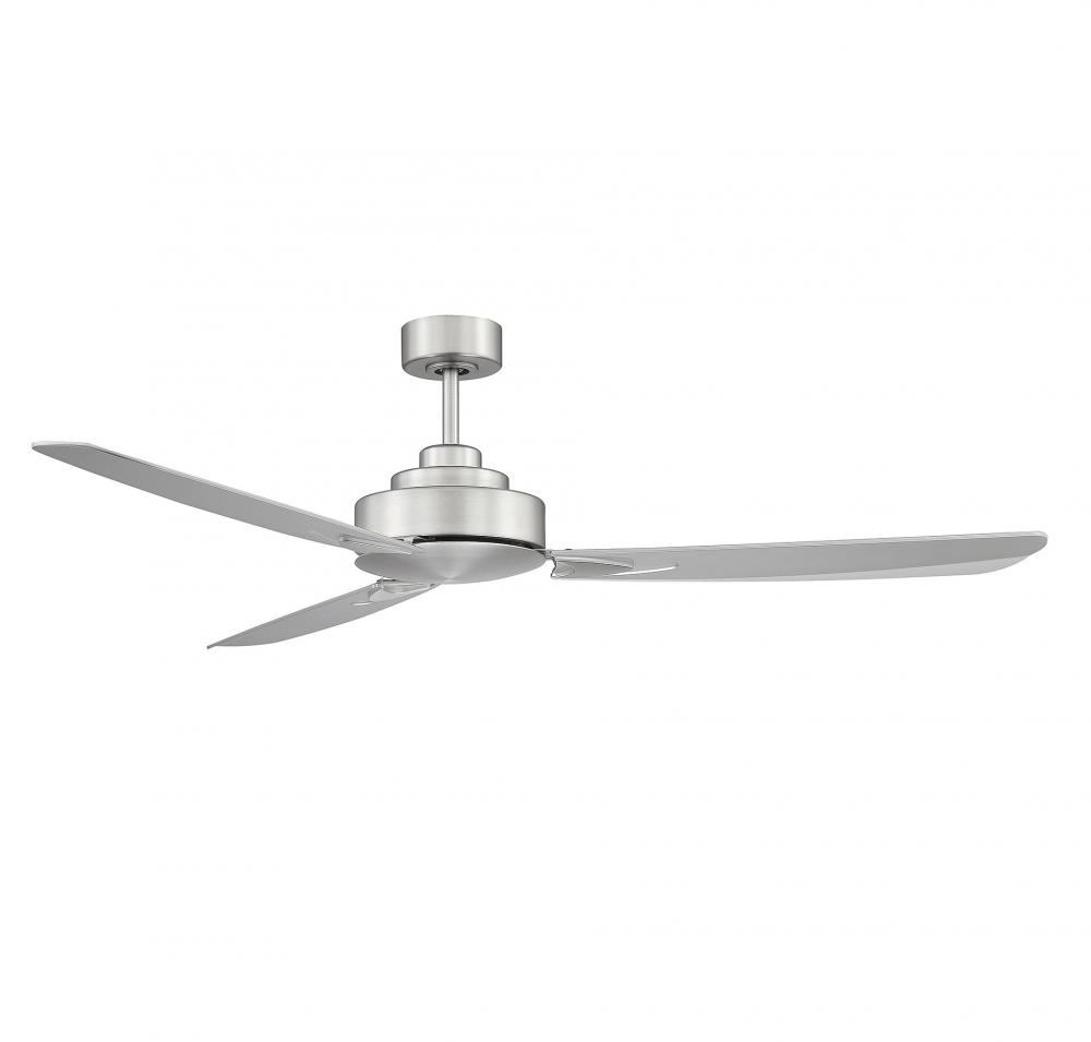 58" Ceiling Fan in Brushed Nickel