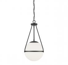 Savoy House Meridian M7025MBK - 1-Light Pendant in Matte Black