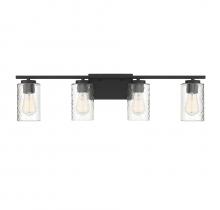 Savoy House Meridian M80039MBK - 4-Light Bathroom Vanity Light in Matte Black