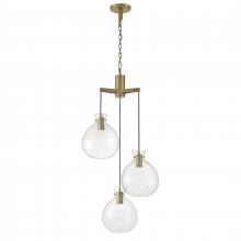 ELK Home 4743-AN-CL - Selina 22'' Wide Integrated LED Chandelier - Antique Brass