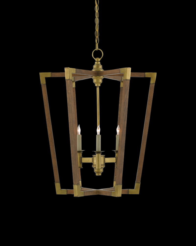 Bastian Medium Chestnut Lantern