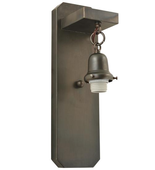 5"W Craftsman Brown 1 LT Wall Sconce