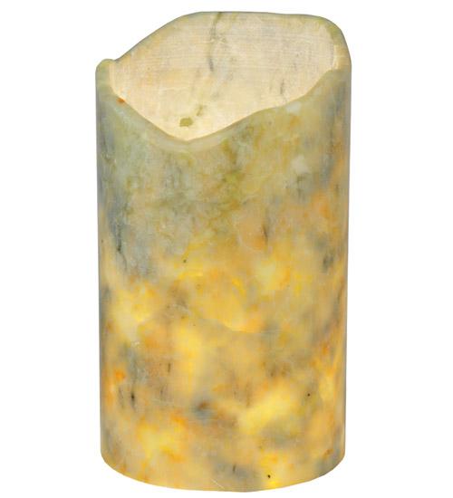 4"W Cylindre Light Green Jadestone Shade