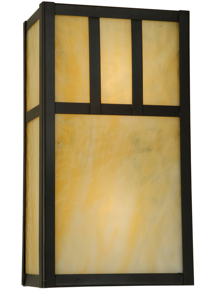 6.5"W Hyde Park Double Bar Mission Wall Sconce