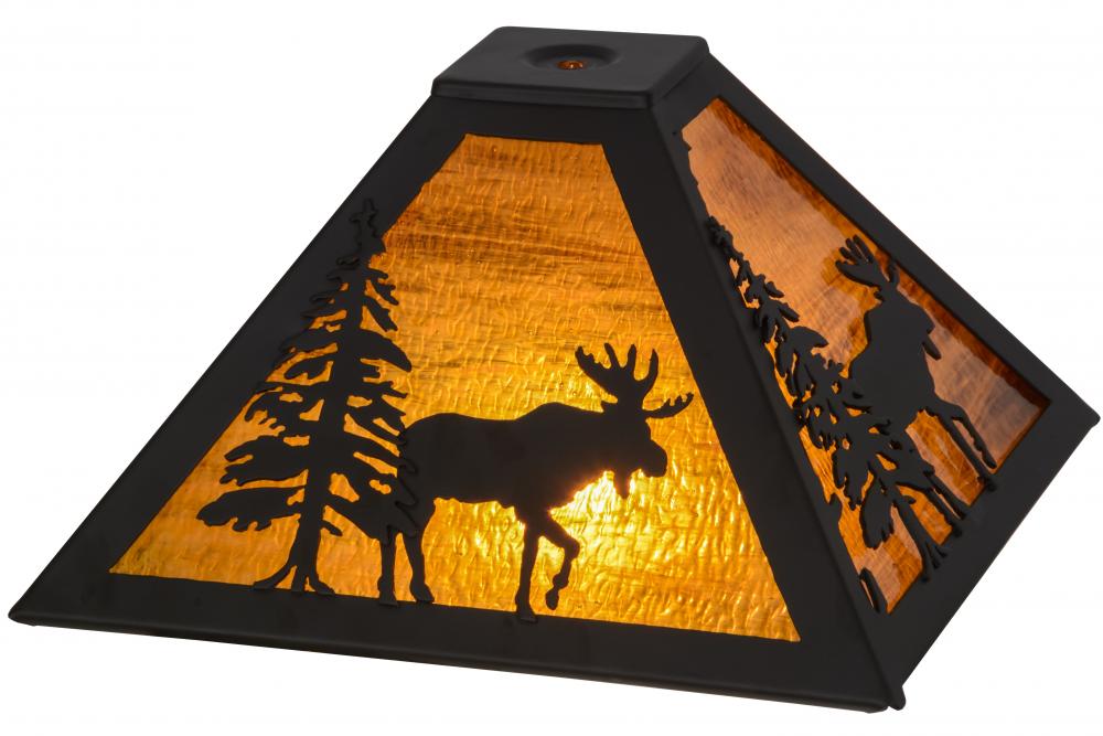 11.5"Sq Lone Moose Shade