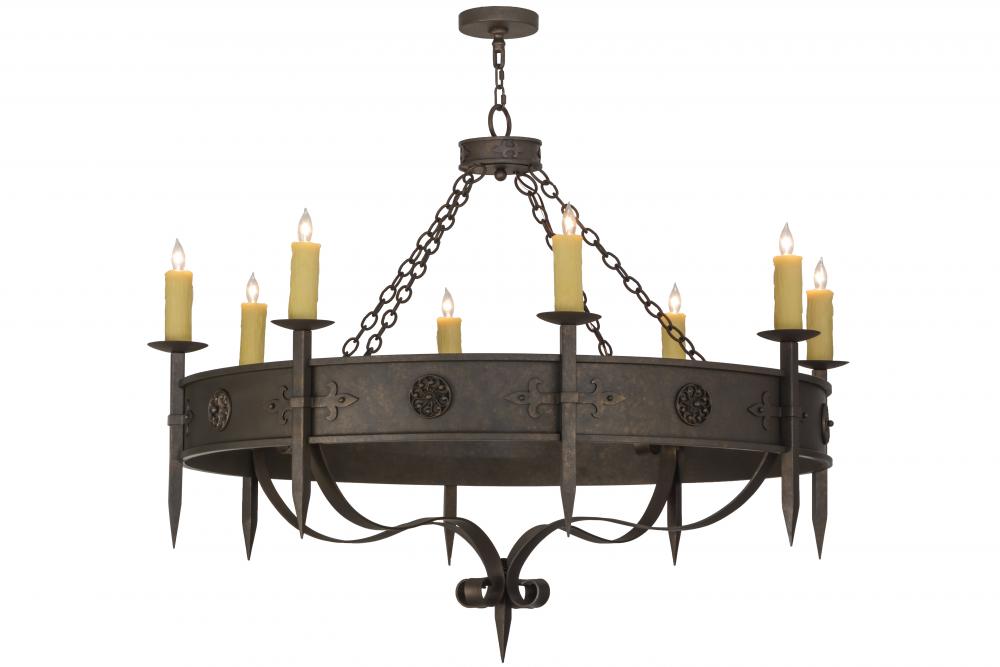 54"W Calandra 8 LT Chandelier