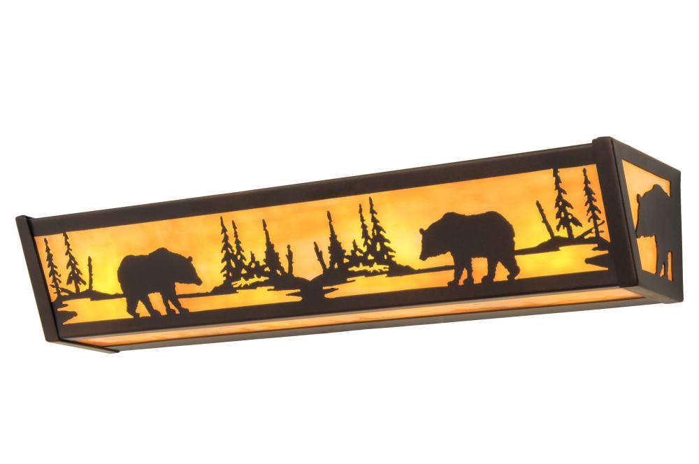 24"W Bear at Lake Vanity Light