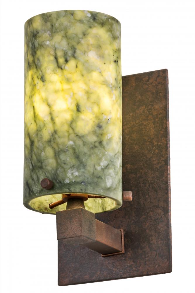 4.5"W Cilindro Jadestone Wall Sconce