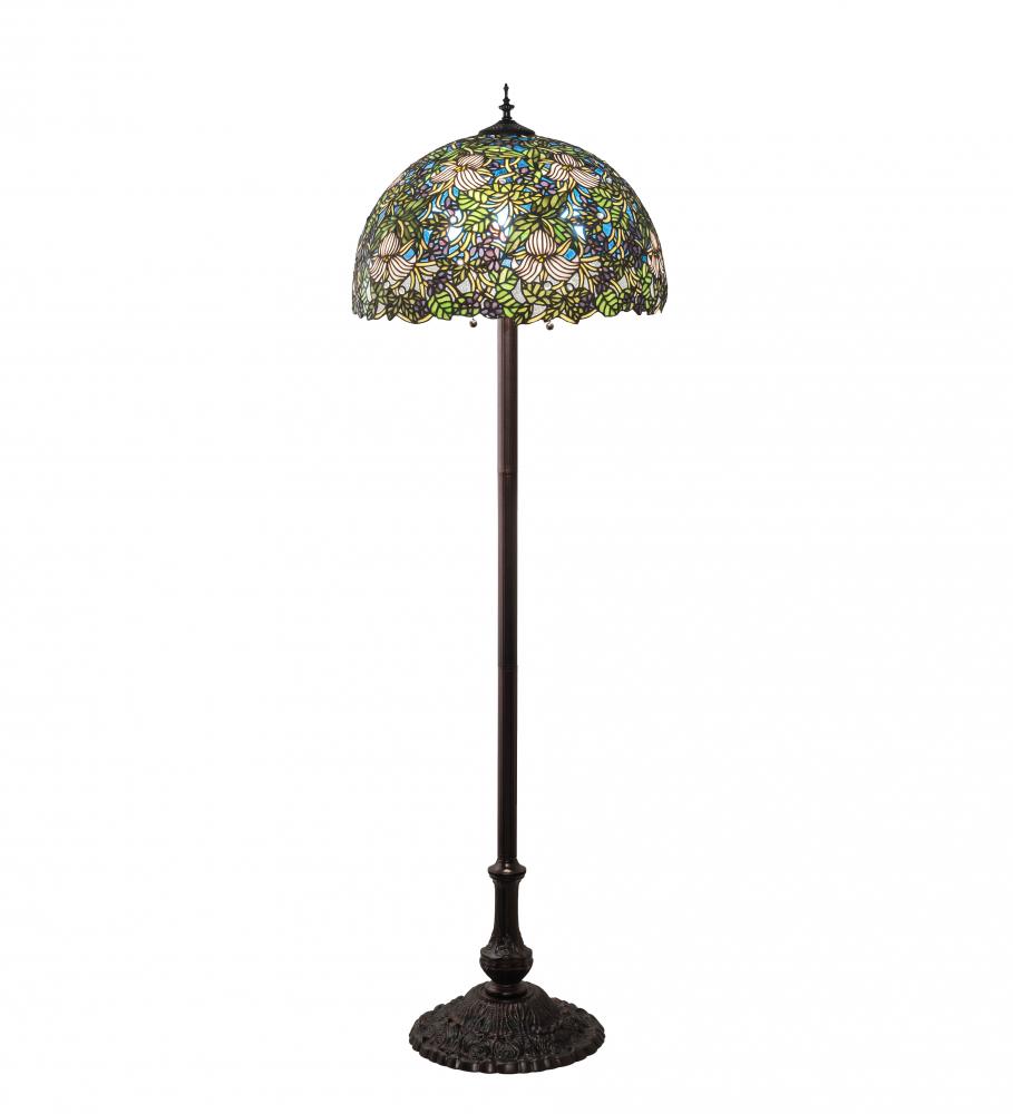 62" High Trillium & Violet Floor Lamp