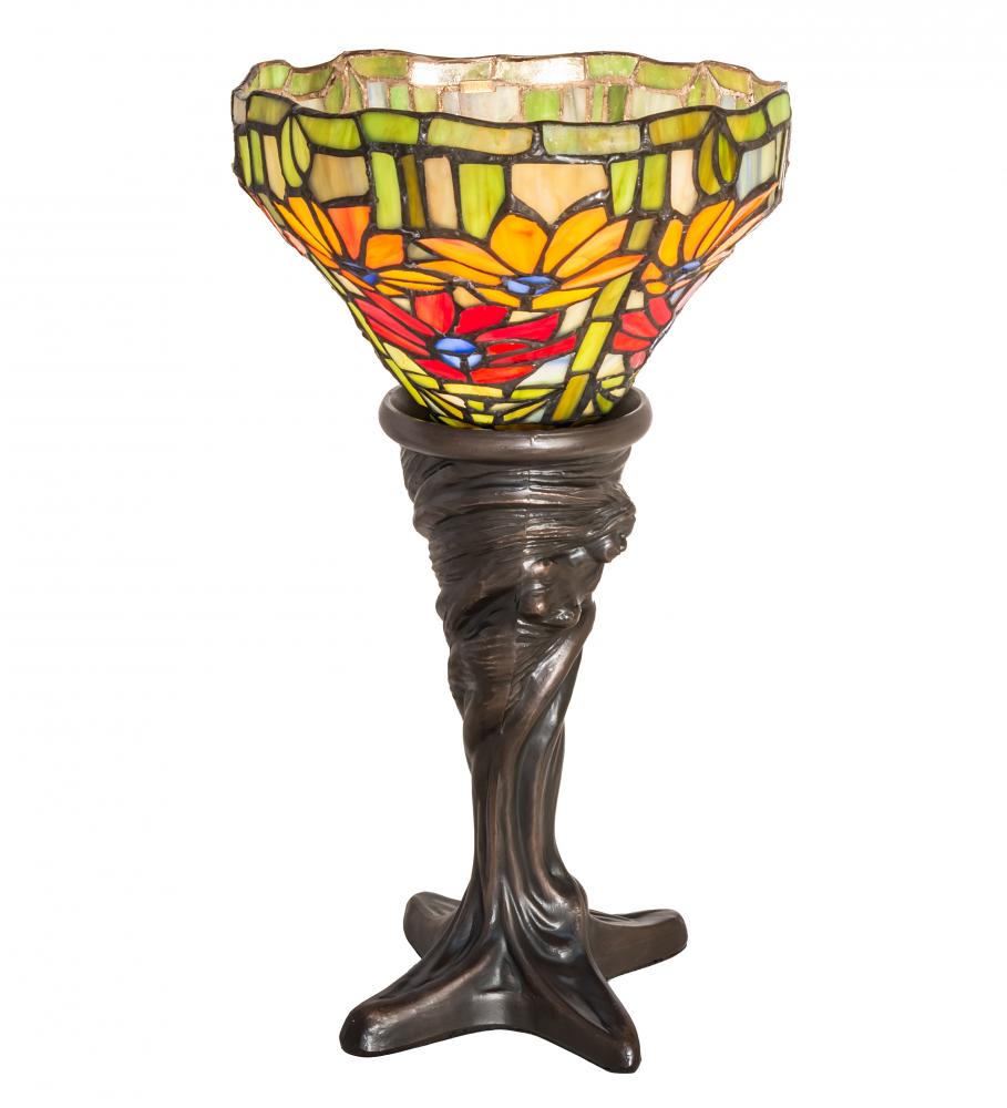 15" High Tiffany Poinsettia Mini Lamp