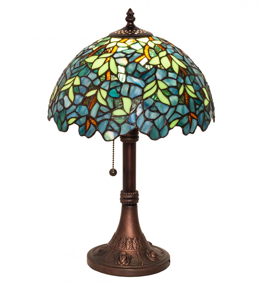 17" High Nightfall Wisteria Table Lamp