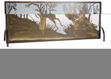 Meyda White 113656 - 44"W X 31.5"H Deer on the Loose Fireplace Screen