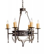 Meyda White 115171 - 28" Wide Jasmine 6 Light Chandelier