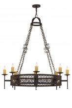 Meyda White 190078 - 48"W Toscano 8 LT Chandelier