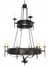 Meyda White 115508 - 48" Wide Lorenzo 12 Light Chandelier