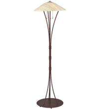 Meyda White 117164 - 65"H Metro Fusion Branches Glass Floor Lamp