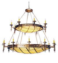 Meyda White 120180 - 72" Wide Valencia Two Tier Chandelier