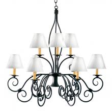 Meyda White 120350 - 26" Wide Grace 10 Light Two Tier Chandelier