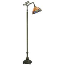 Meyda White 120578 - 63"H Saturday Morning Bridge Arm Floor Lamp