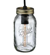 Meyda White 120889 - 3.75" Wide Mason Jar Mini Pendant