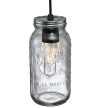 Meyda White 120901 - 4.75" Wide Mason Jar Mini Pendant