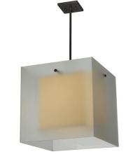 Meyda White 130764 - 17.5"Sq Quadrato Shadow Box Pendant