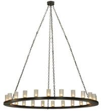 Meyda White 136072 - 72"W Loxley 24 LT Chandelier