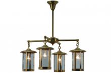 Meyda White 140492 - 30"W Craftsman Signature Fulton Prime Chandelier