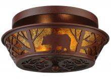 Meyda White 140650 - 13.5"W Bear on the Loose Flushmount